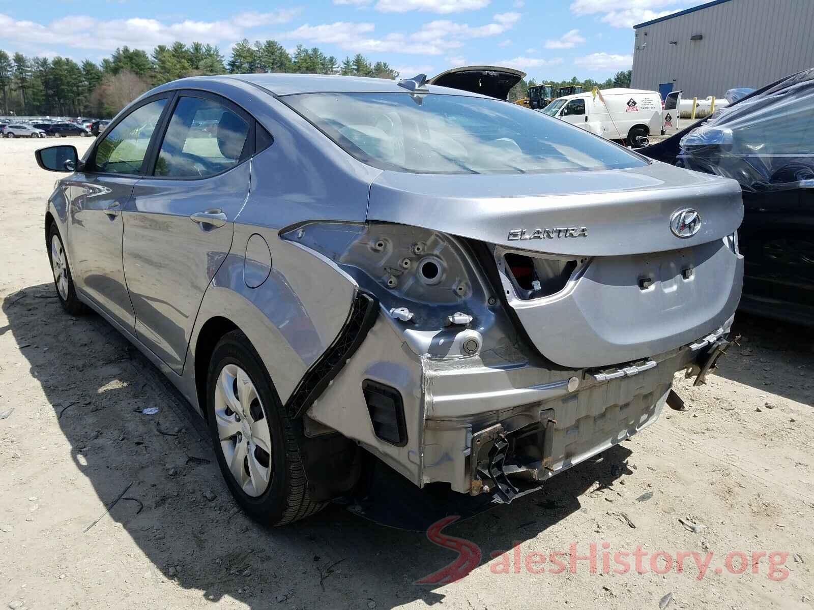 5NPDH4AE4GH748825 2016 HYUNDAI ELANTRA