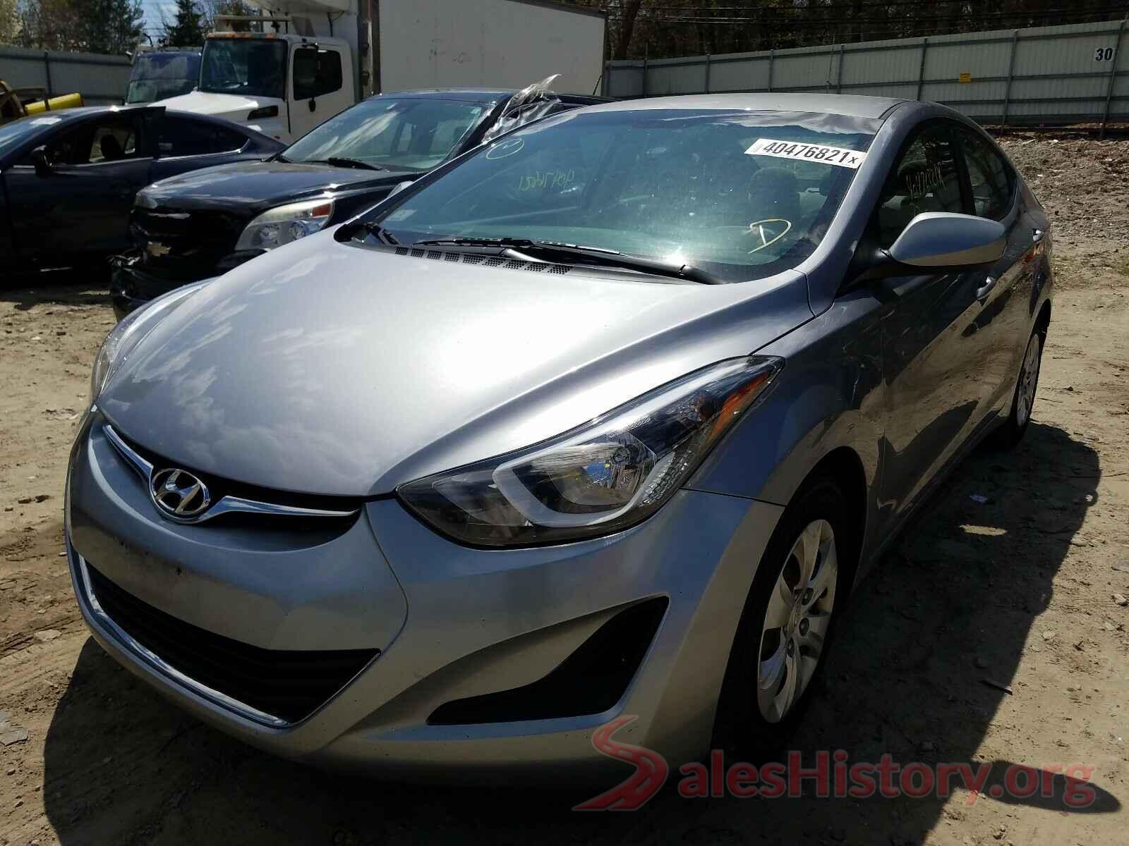 5NPDH4AE4GH748825 2016 HYUNDAI ELANTRA