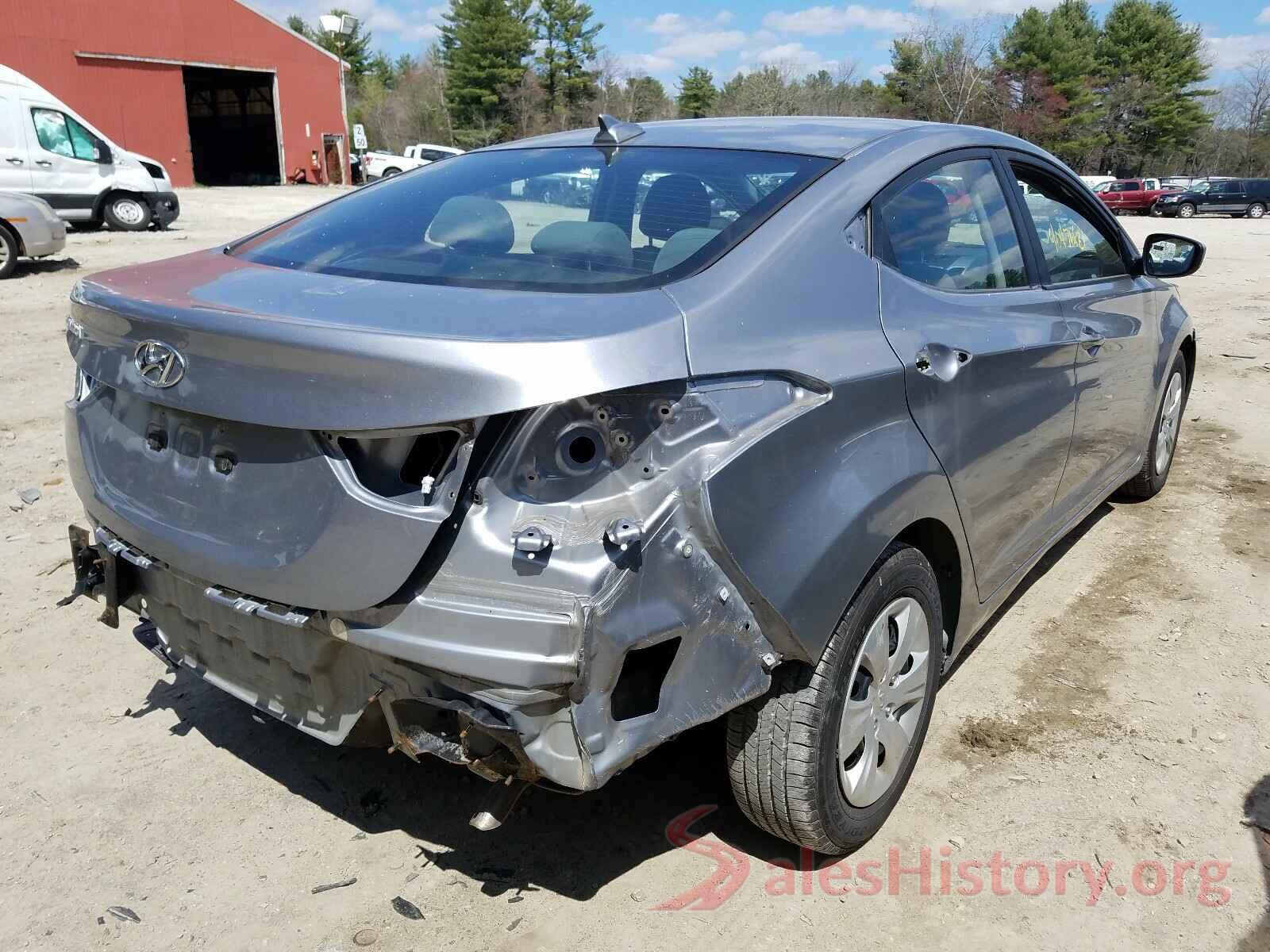 5NPDH4AE4GH748825 2016 HYUNDAI ELANTRA