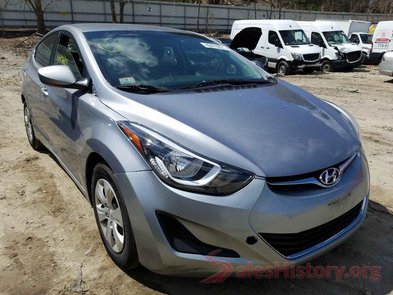 5NPDH4AE4GH748825 2016 HYUNDAI ELANTRA