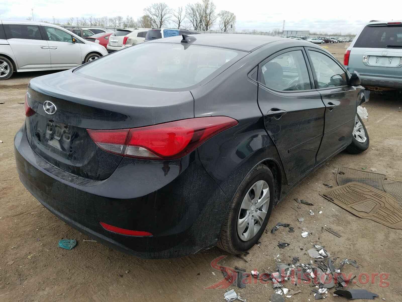 5NPDH4AE8GH744308 2016 HYUNDAI ELANTRA