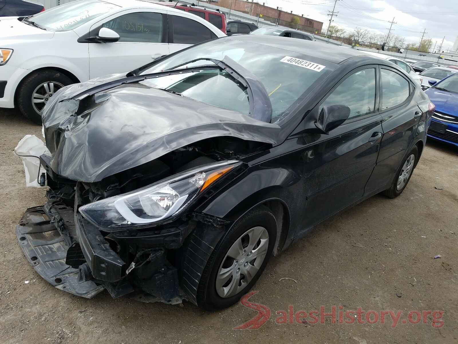 5NPDH4AE8GH744308 2016 HYUNDAI ELANTRA