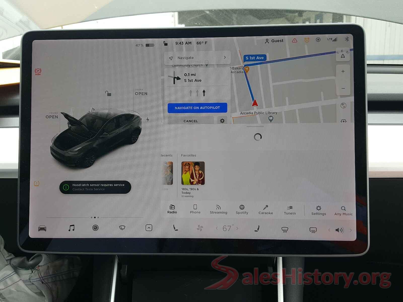 5YJYGDEF2LF053808 2020 TESLA MODEL Y