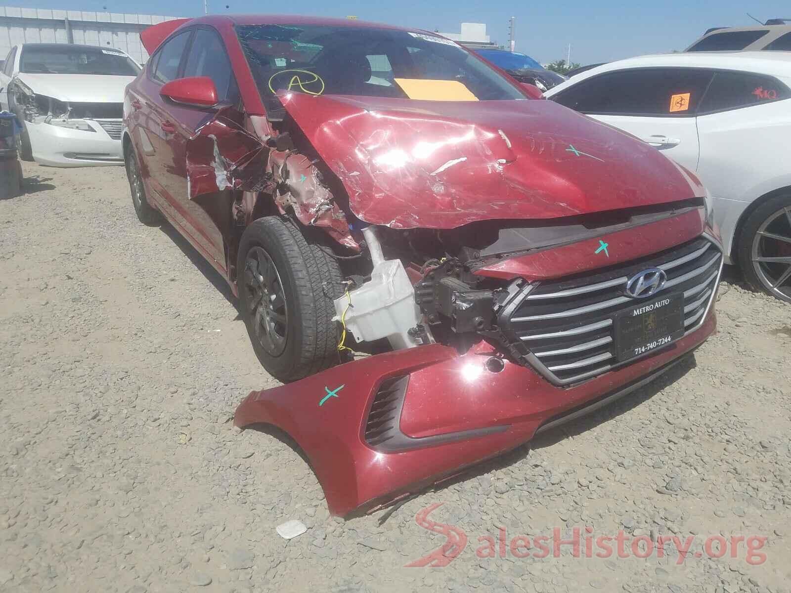 KMHD74LF2HU119382 2017 HYUNDAI ELANTRA