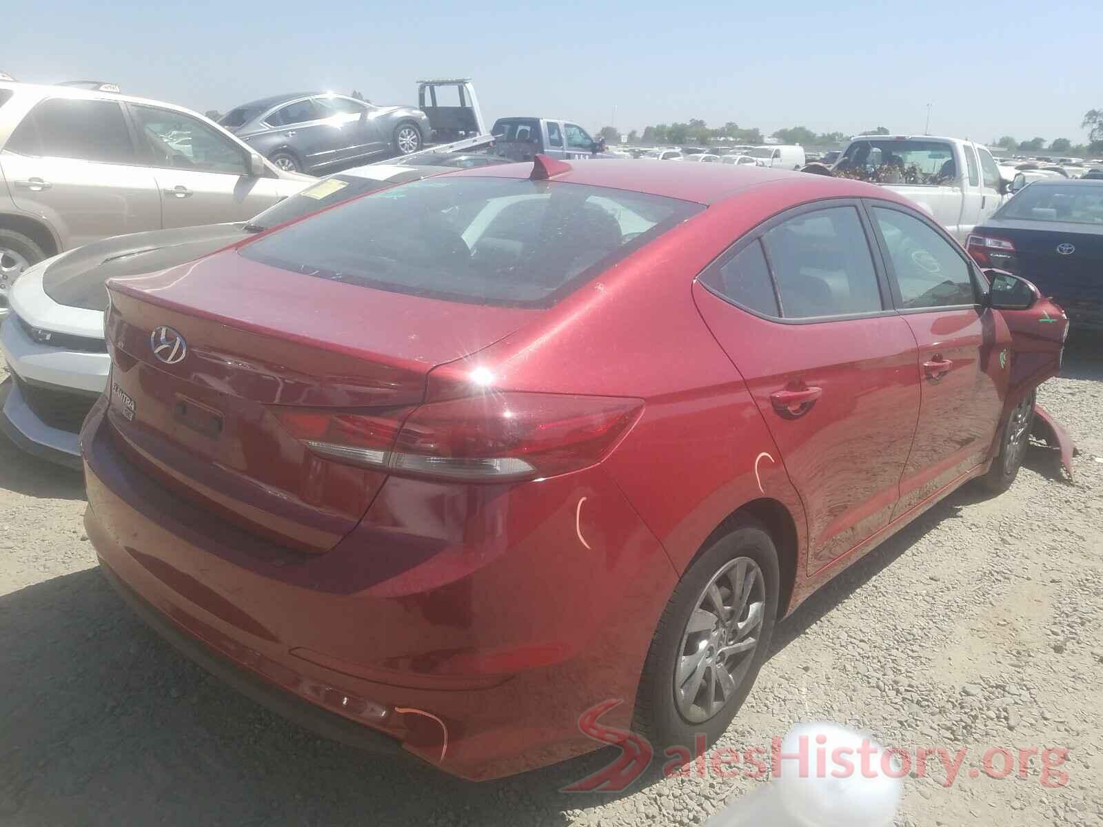 KMHD74LF2HU119382 2017 HYUNDAI ELANTRA