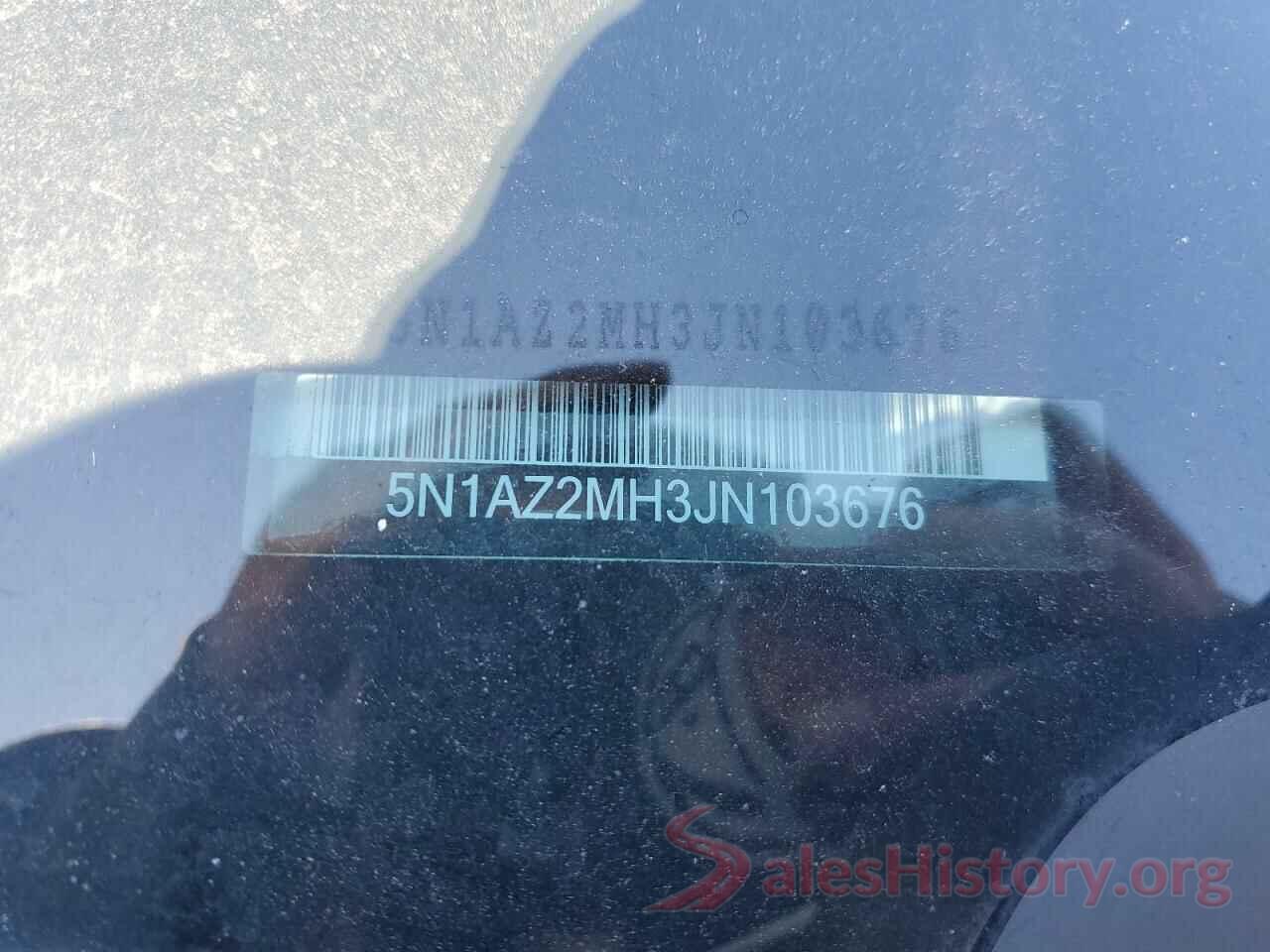 5N1AZ2MH3JN103676 2018 NISSAN MURANO