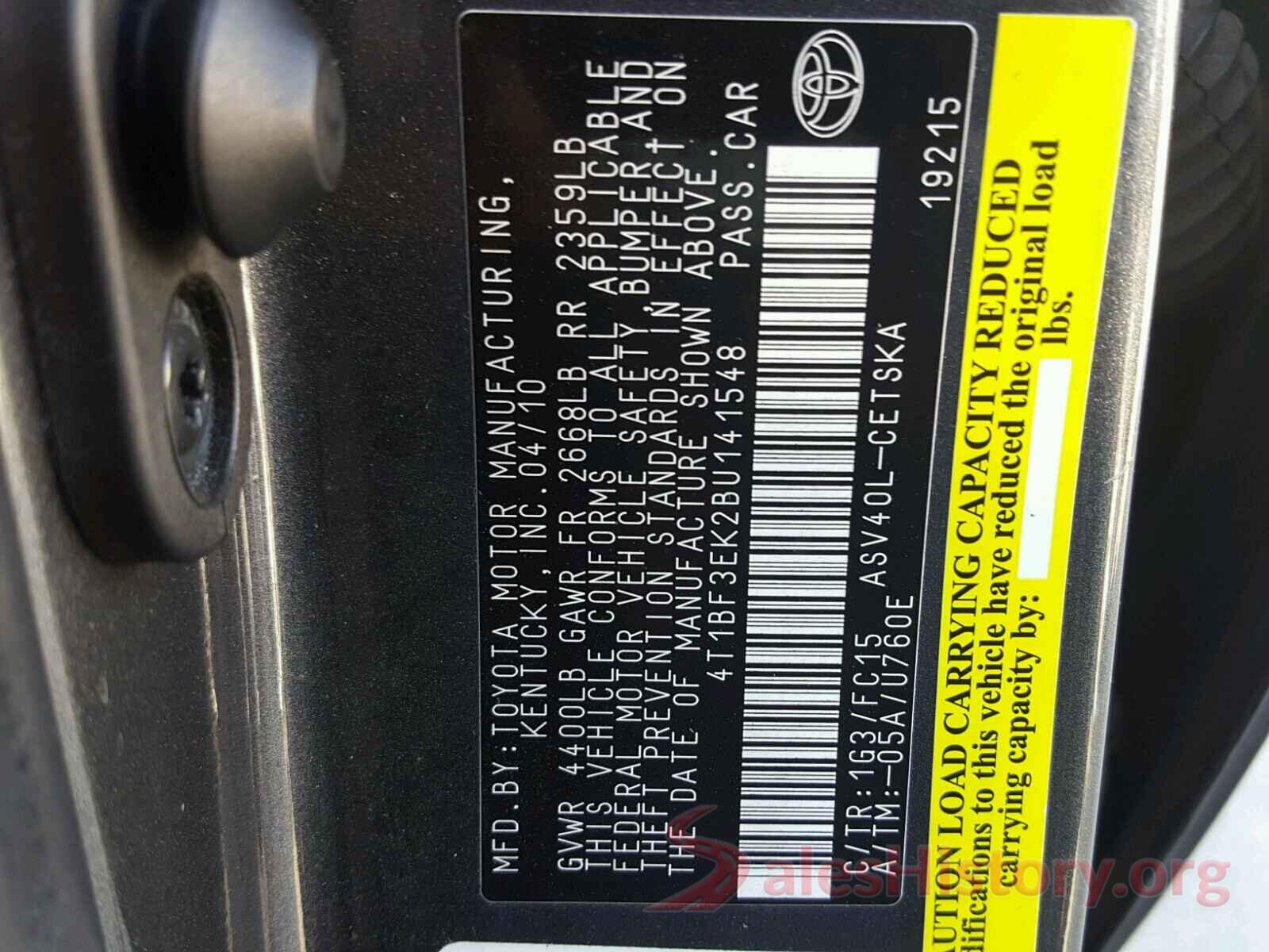 4T1BF3EK2BU141548 2011 TOYOTA CAMRY BASE