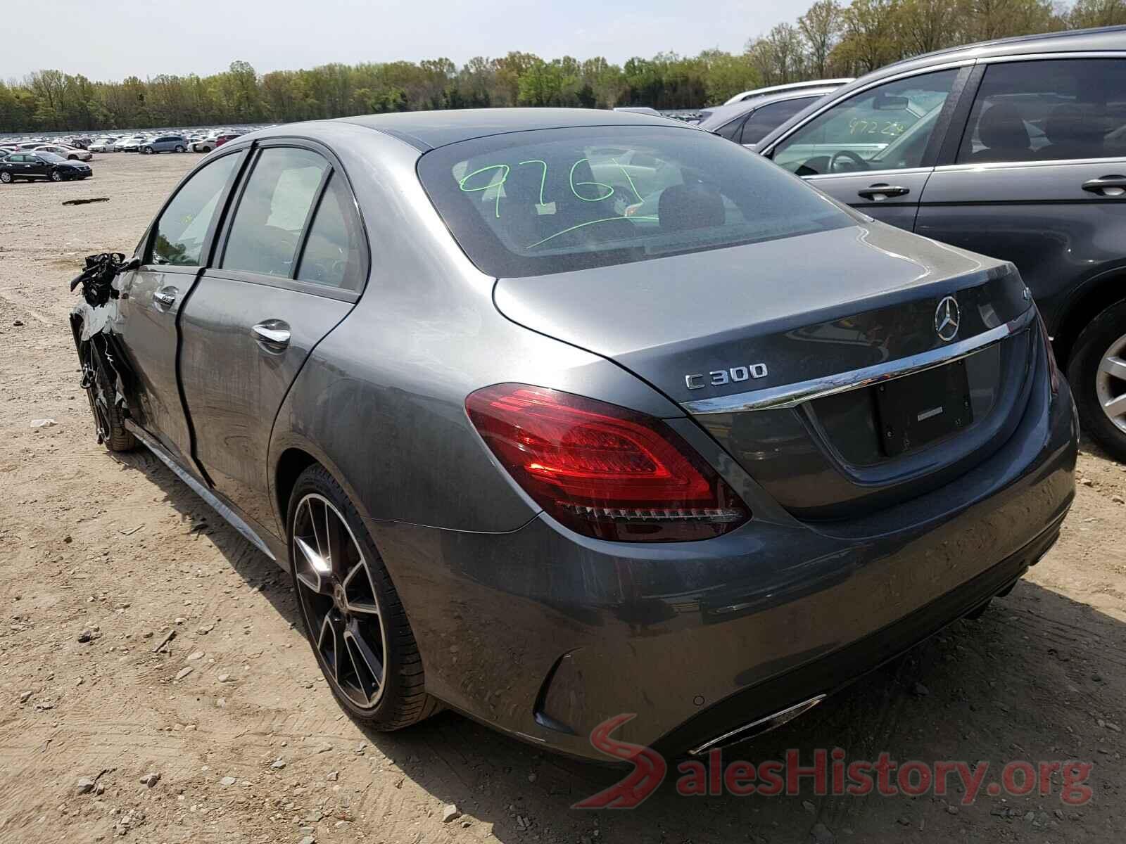 55SWF8EB7KU309677 2019 MERCEDES-BENZ C CLASS