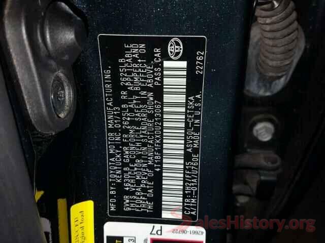 4T1BF1FKXDU213067 2013 TOYOTA CAMRY