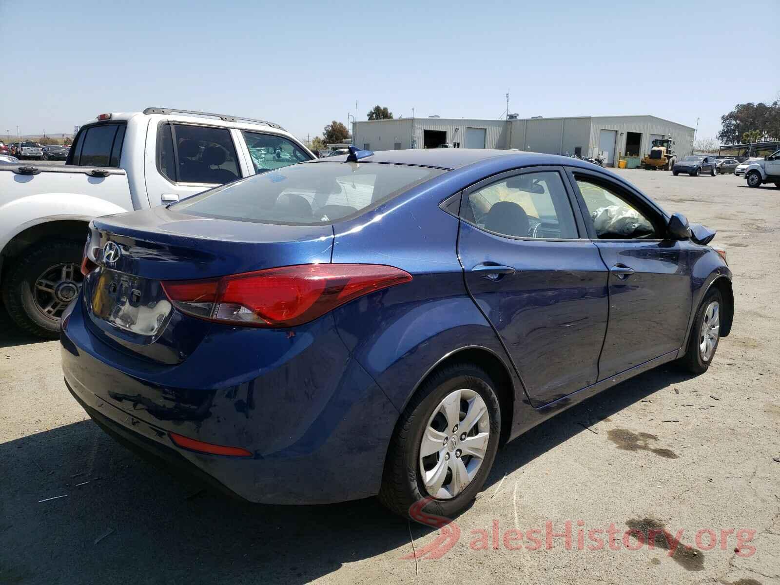 5NPDH4AE7GH757888 2016 HYUNDAI ELANTRA