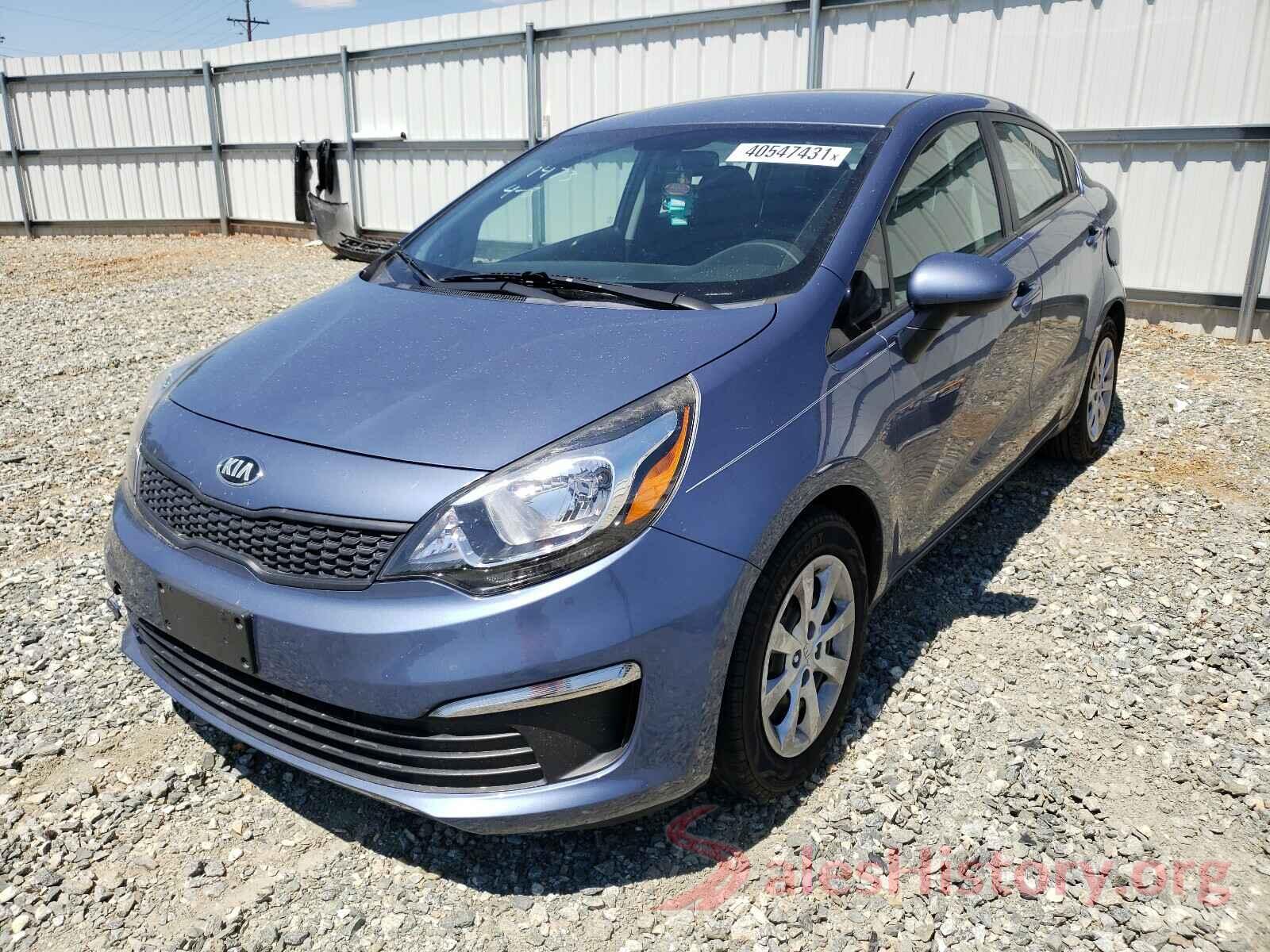 KNADM4A35G6646970 2016 KIA RIO