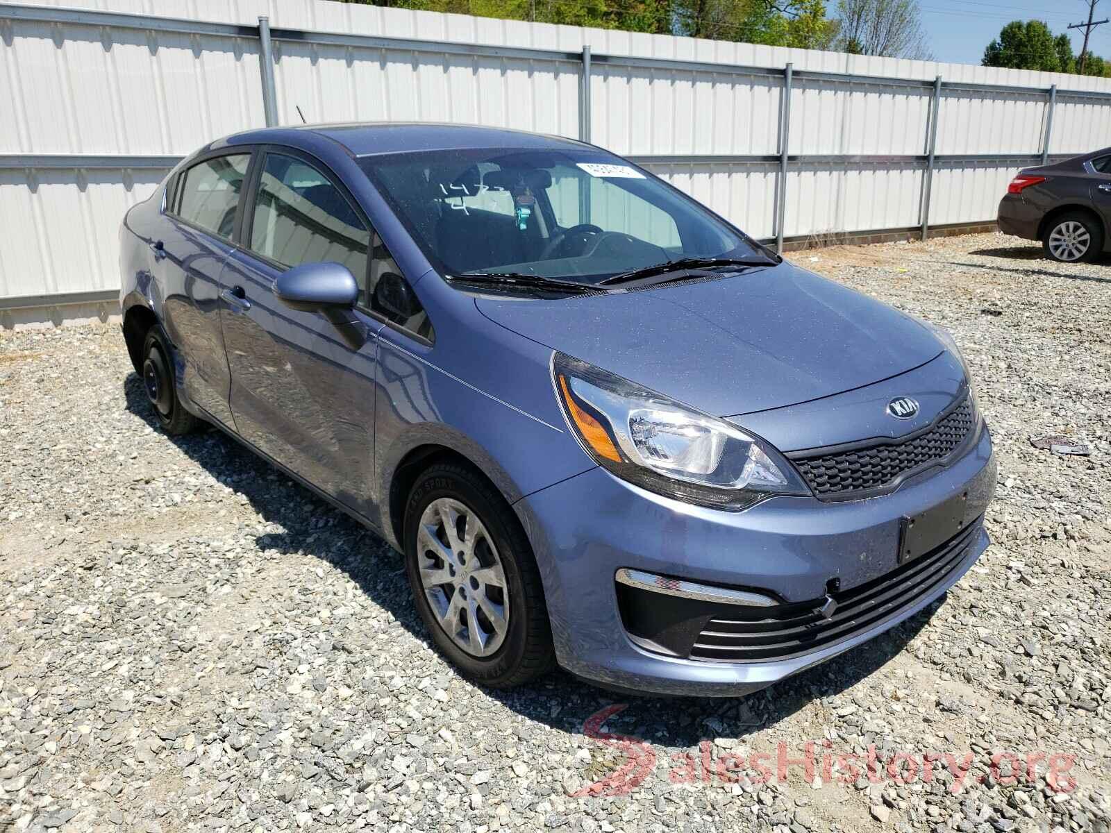 KNADM4A35G6646970 2016 KIA RIO