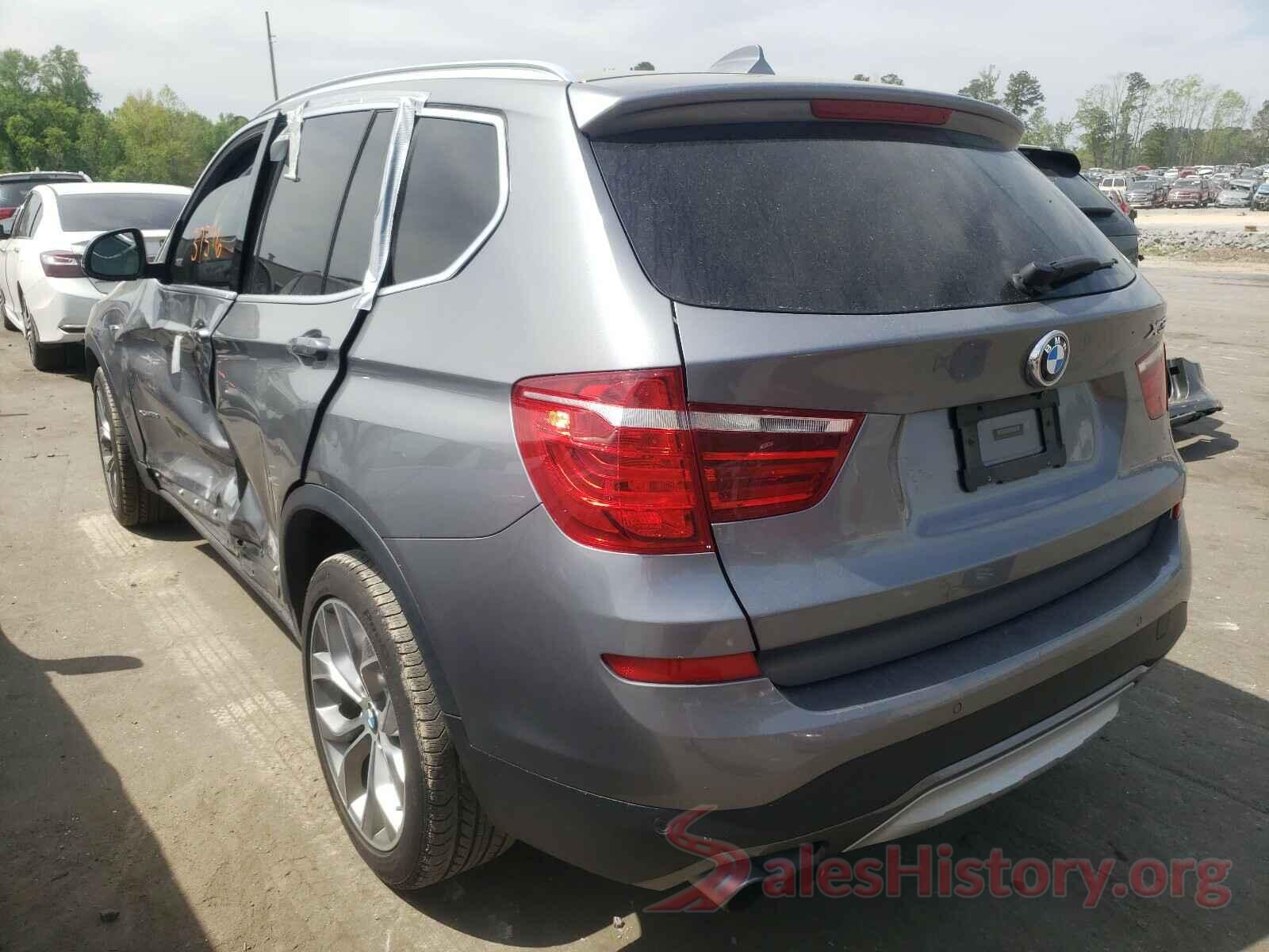 5UXWX9C5XH0T01791 2017 BMW X3