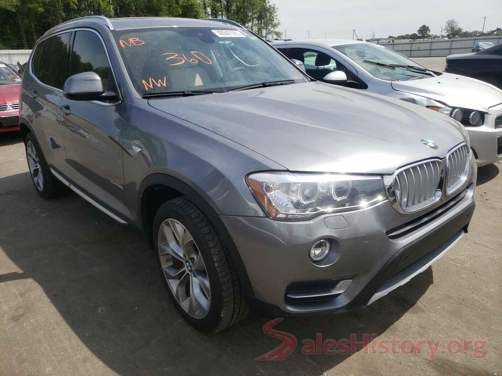 5UXWX9C5XH0T01791 2017 BMW X3