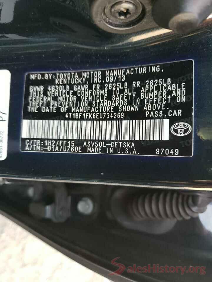 4T1BF1FK6EU734269 2014 TOYOTA CAMRY