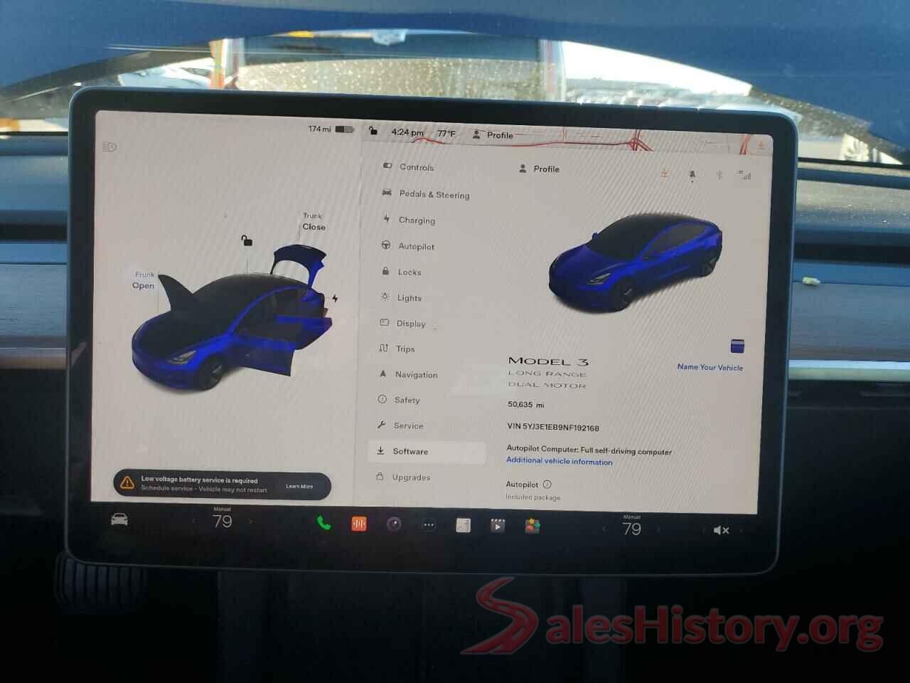 5YJ3E1EB9NF192168 2022 TESLA MODEL 3