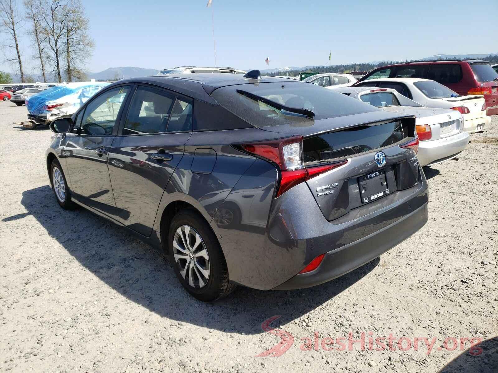 JTDL9RFU2L3021047 2020 TOYOTA PRIUS