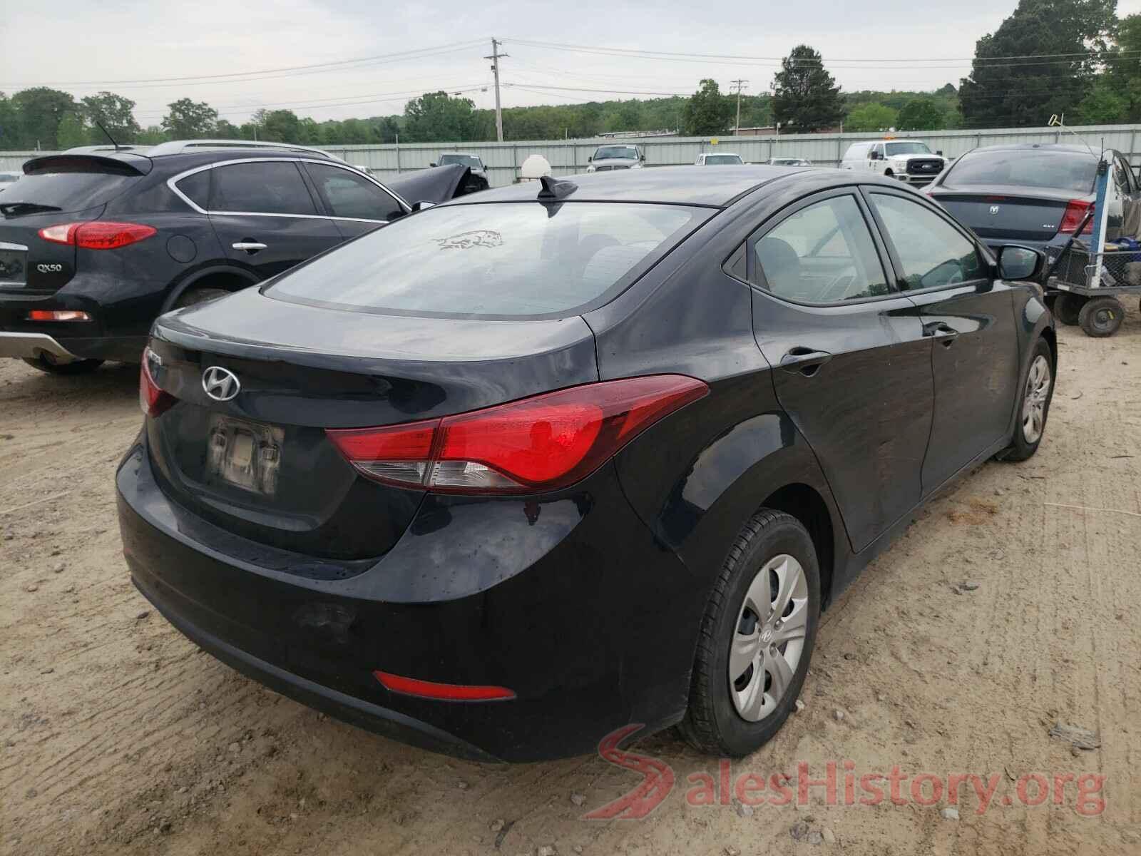 5NPDH4AE4GH763552 2016 HYUNDAI ELANTRA