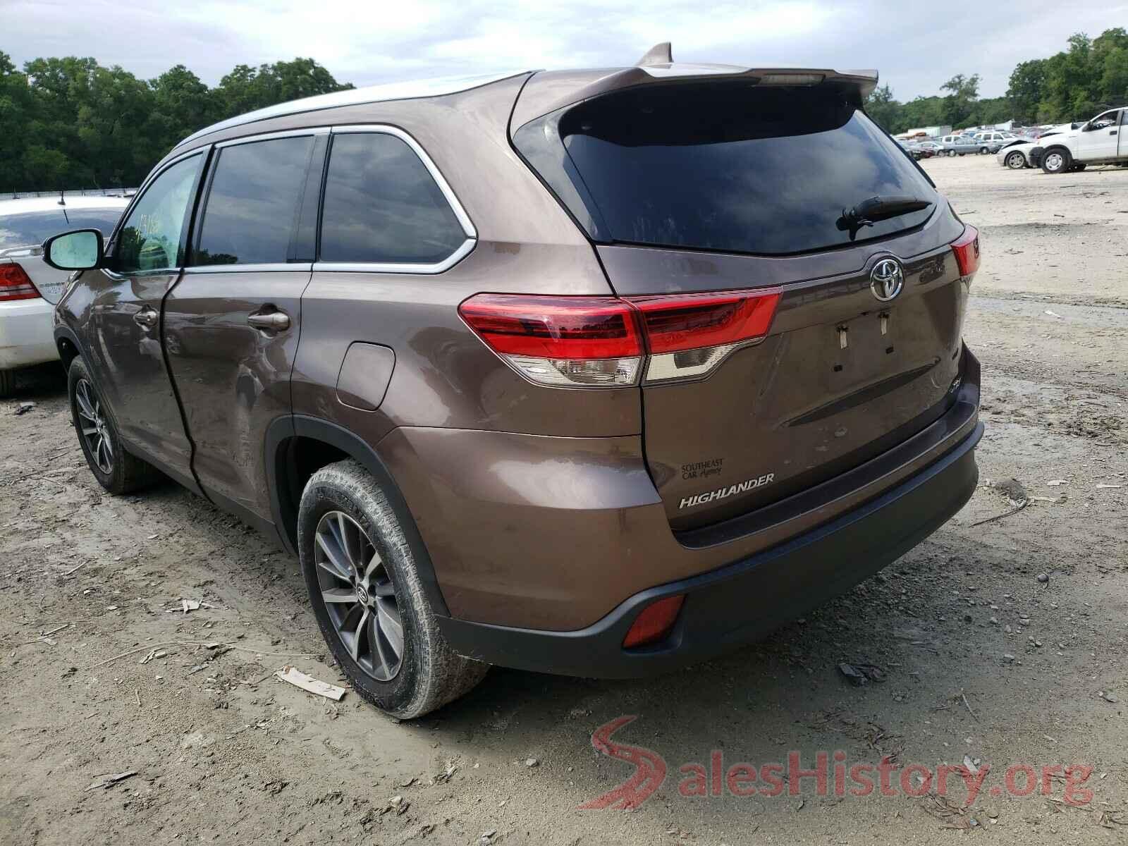 5TDKZRFH9KS294191 2019 TOYOTA HIGHLANDER