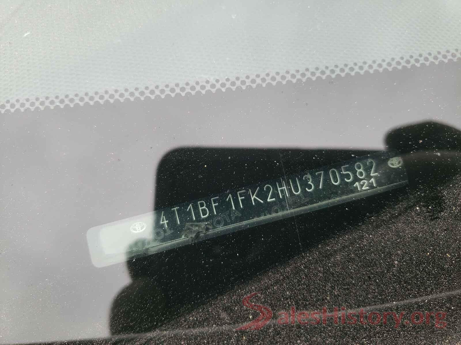 4T1BF1FK2HU370582 2017 TOYOTA CAMRY