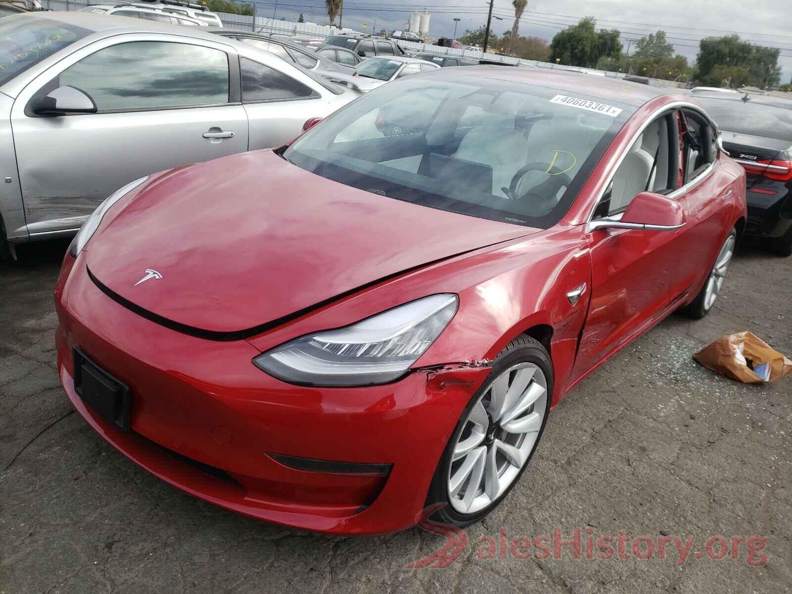 5YJ3E1EBXJF112046 2018 TESLA MODEL 3