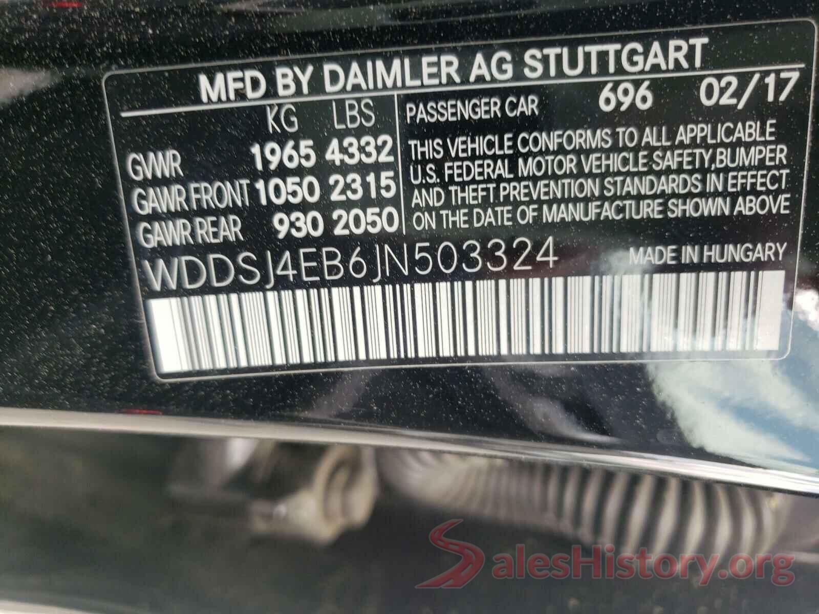 WDDSJ4EB6JN503324 2018 MERCEDES-BENZ C CLASS