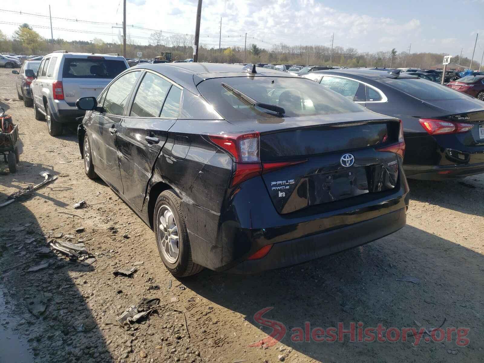 JTDL9RFU3L3020876 2020 TOYOTA PRIUS