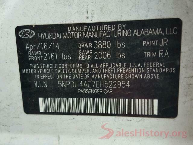 5NPDH4AE7EH522954 2014 HYUNDAI ELANTRA