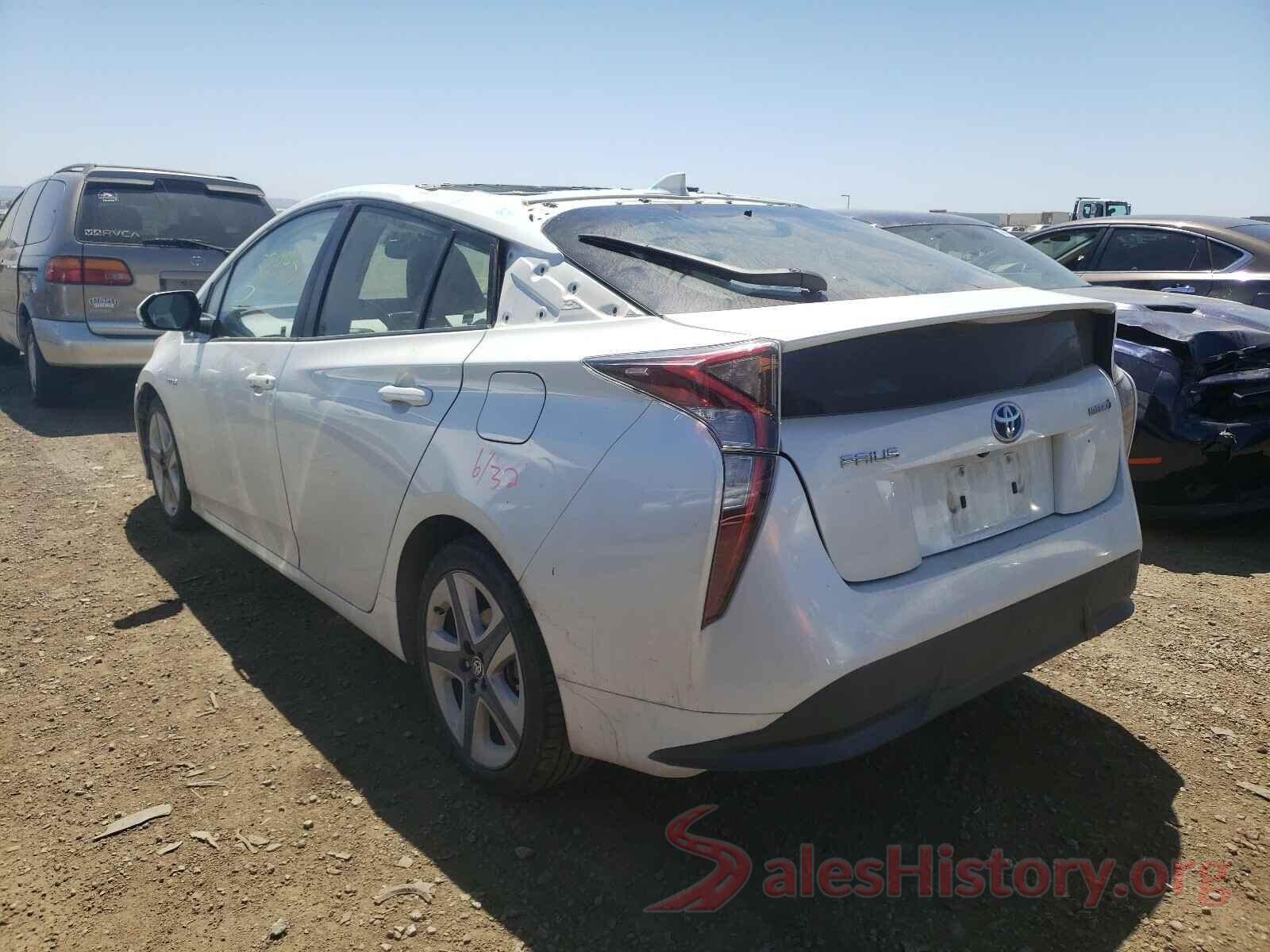 JTDKARFU8G3020381 2016 TOYOTA PRIUS