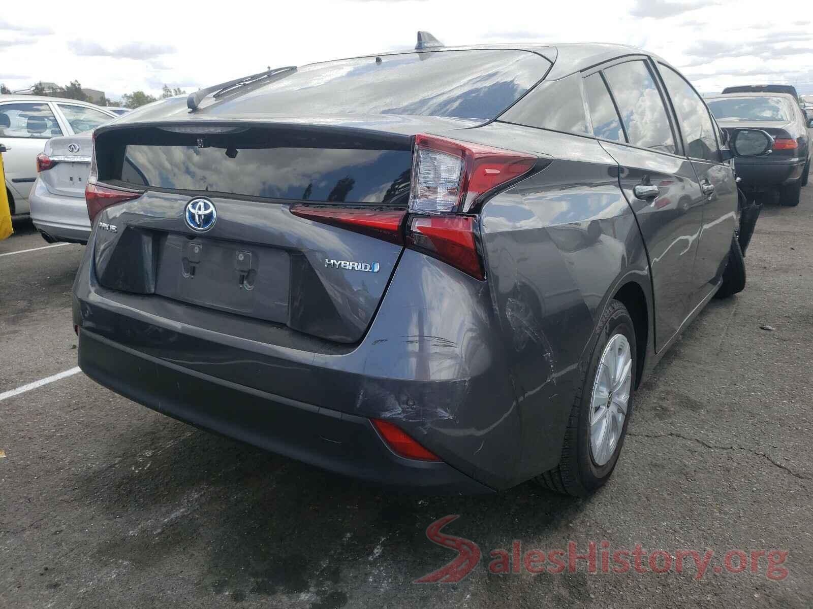 JTDKARFU8K3072649 2019 TOYOTA PRIUS