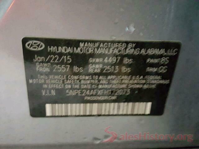 5NPE24AFXFH172073 2015 HYUNDAI SONATA