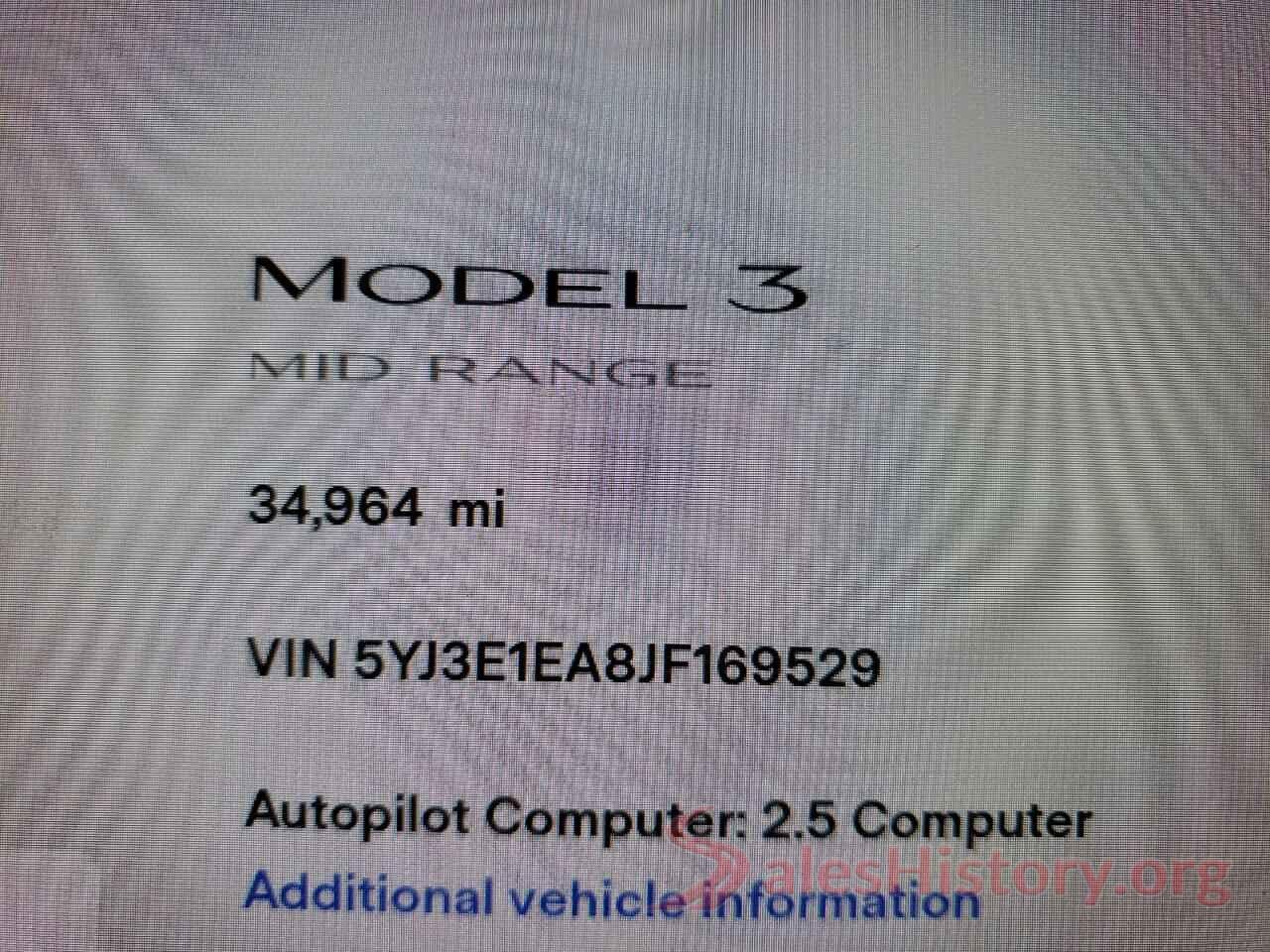 5YJ3E1EA8JF169529 2018 TESLA MODEL 3