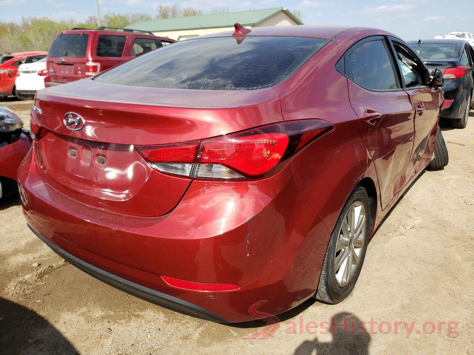 5NPDH4AE6GH661525 2016 HYUNDAI ELANTRA