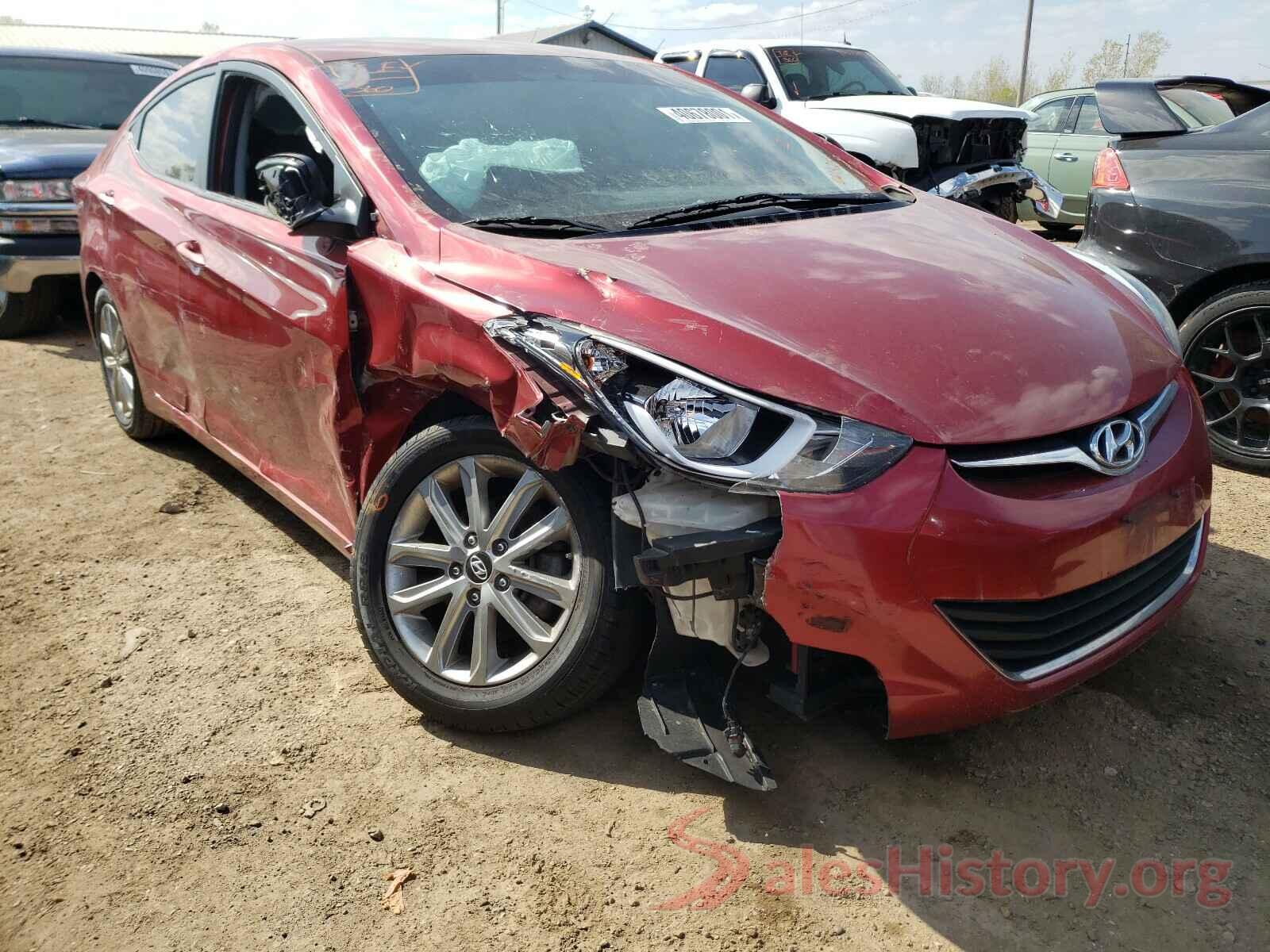 5NPDH4AE6GH661525 2016 HYUNDAI ELANTRA