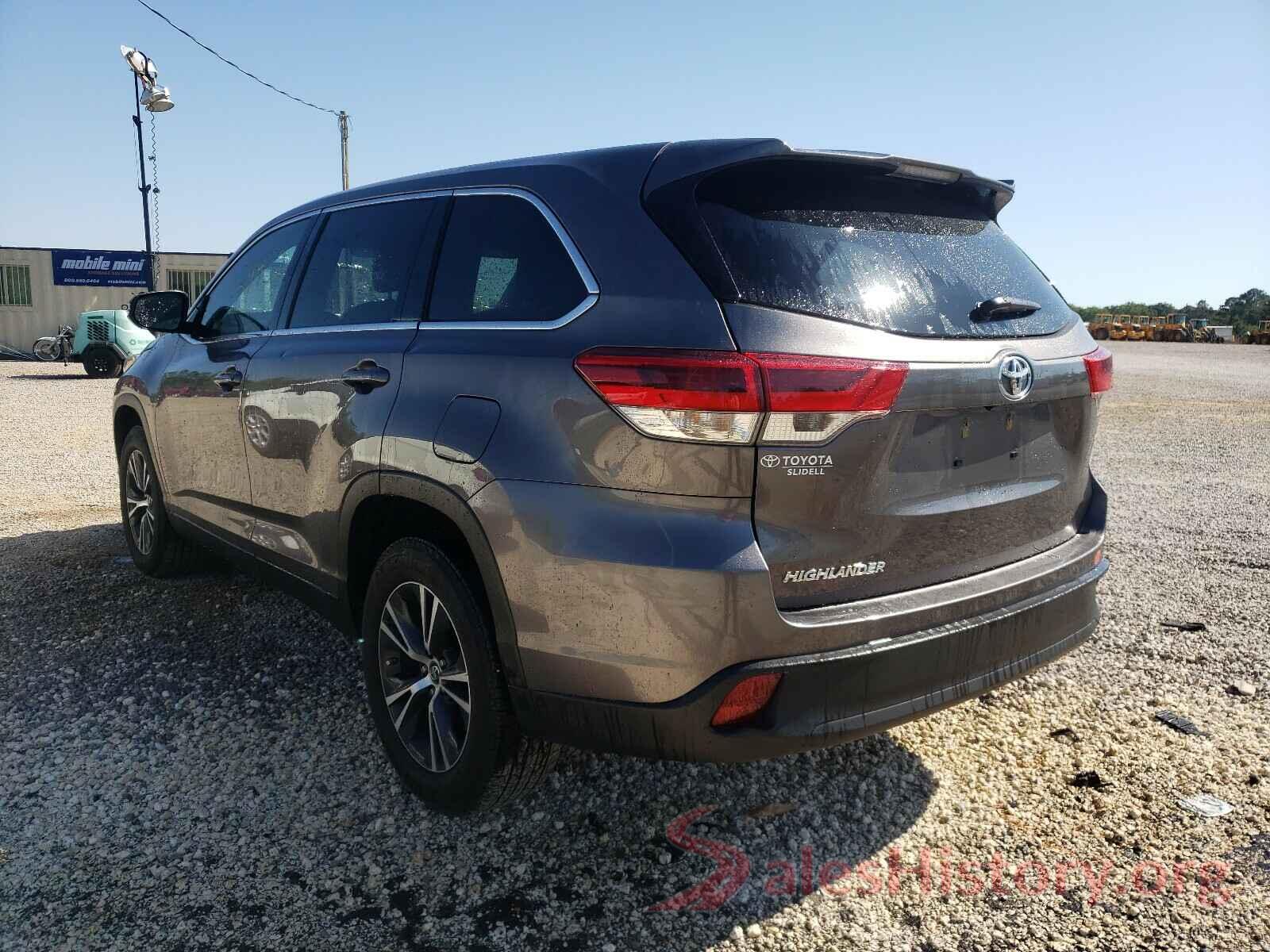 5TDZARFH1KS044451 2019 TOYOTA HIGHLANDER