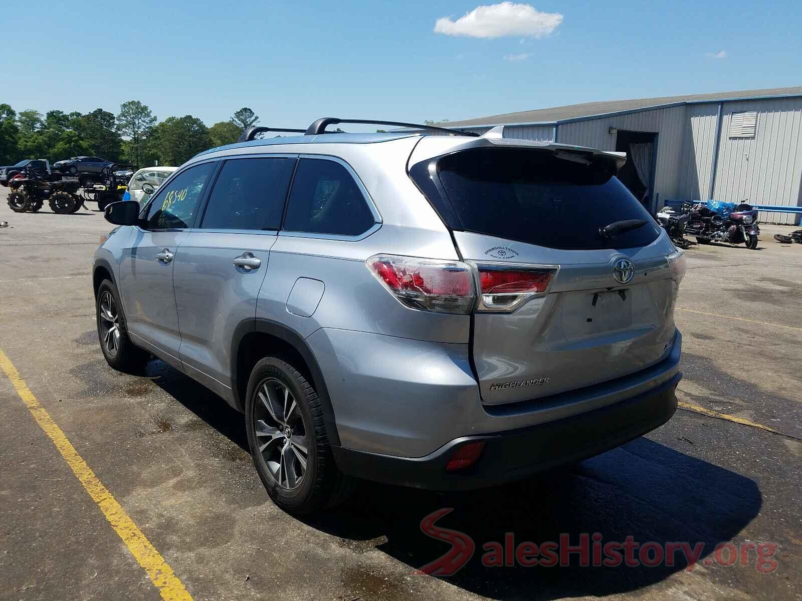 5TDKKRFH9GS122626 2016 TOYOTA HIGHLANDER