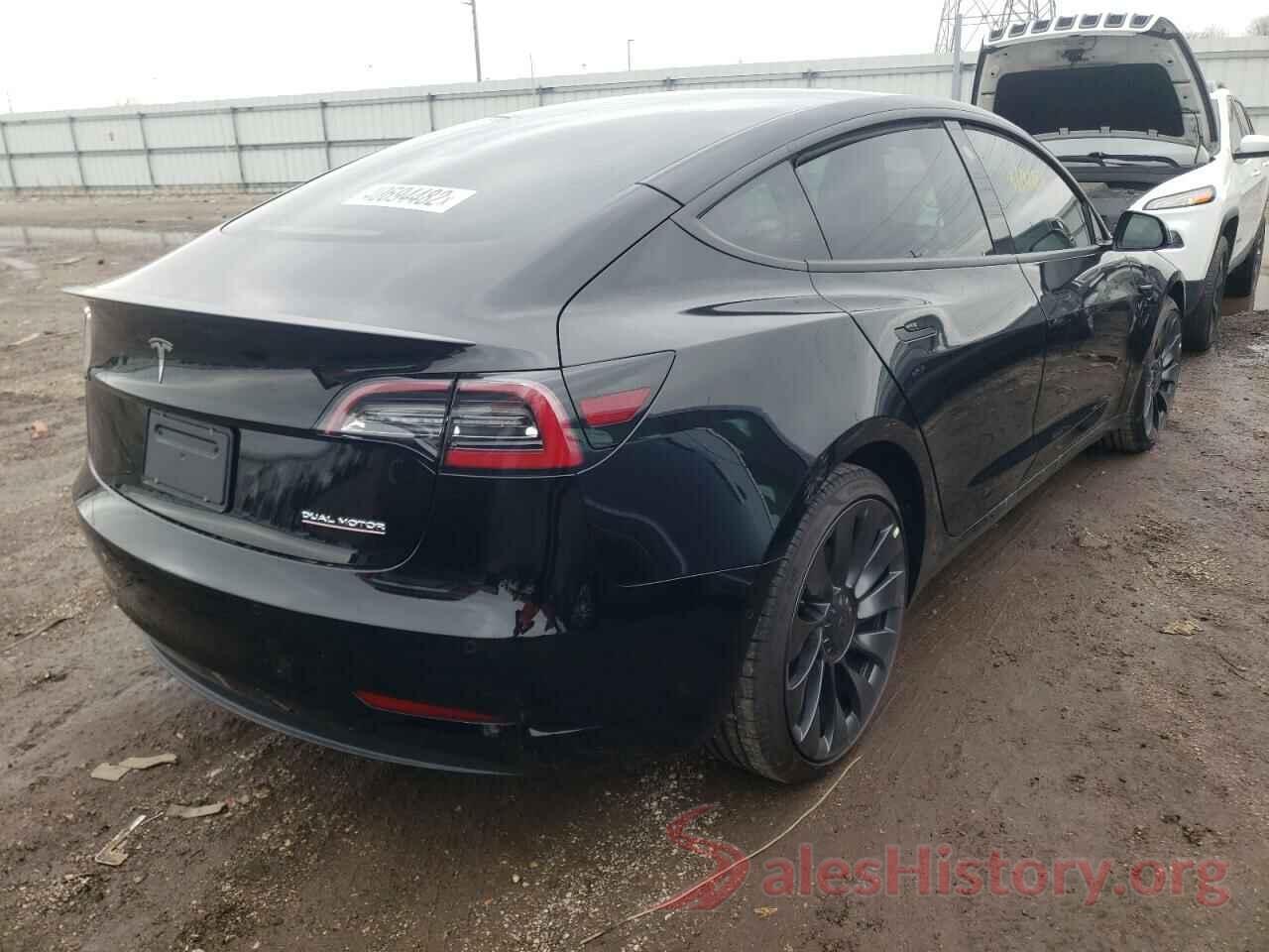 5YJ3E1EC1NF181450 2022 TESLA MODEL 3