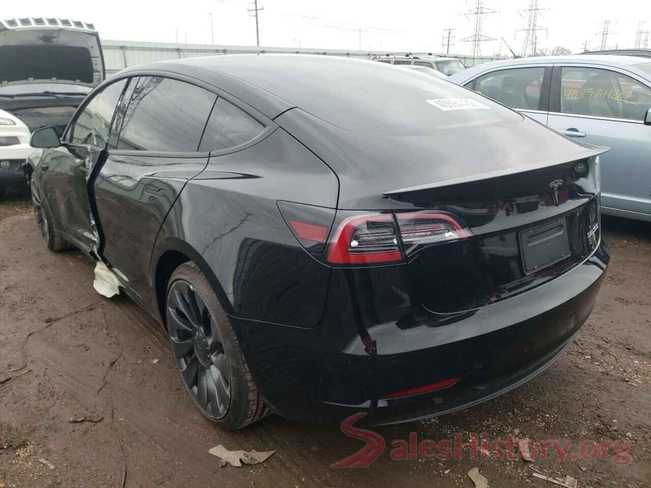 5YJ3E1EC1NF181450 2022 TESLA MODEL 3