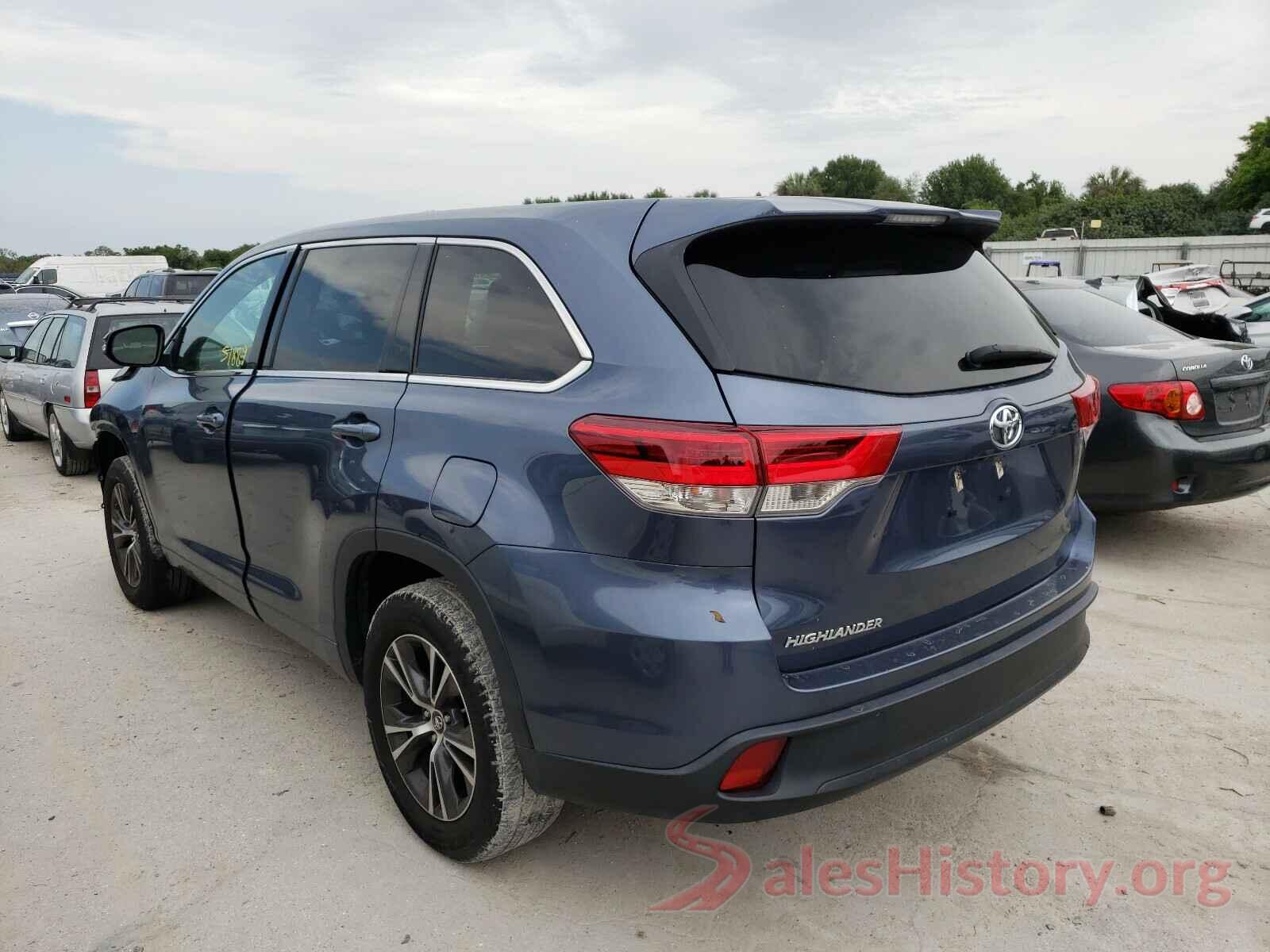 5TDZZRFH7JS263843 2018 TOYOTA HIGHLANDER