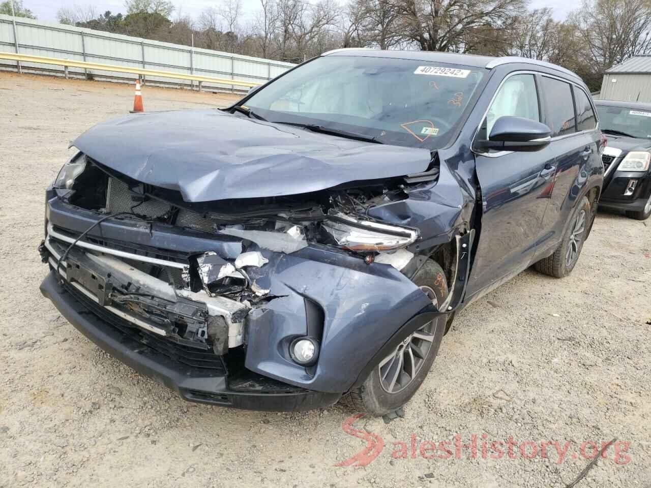 5TDJZRFH4KS728125 2019 TOYOTA HIGHLANDER