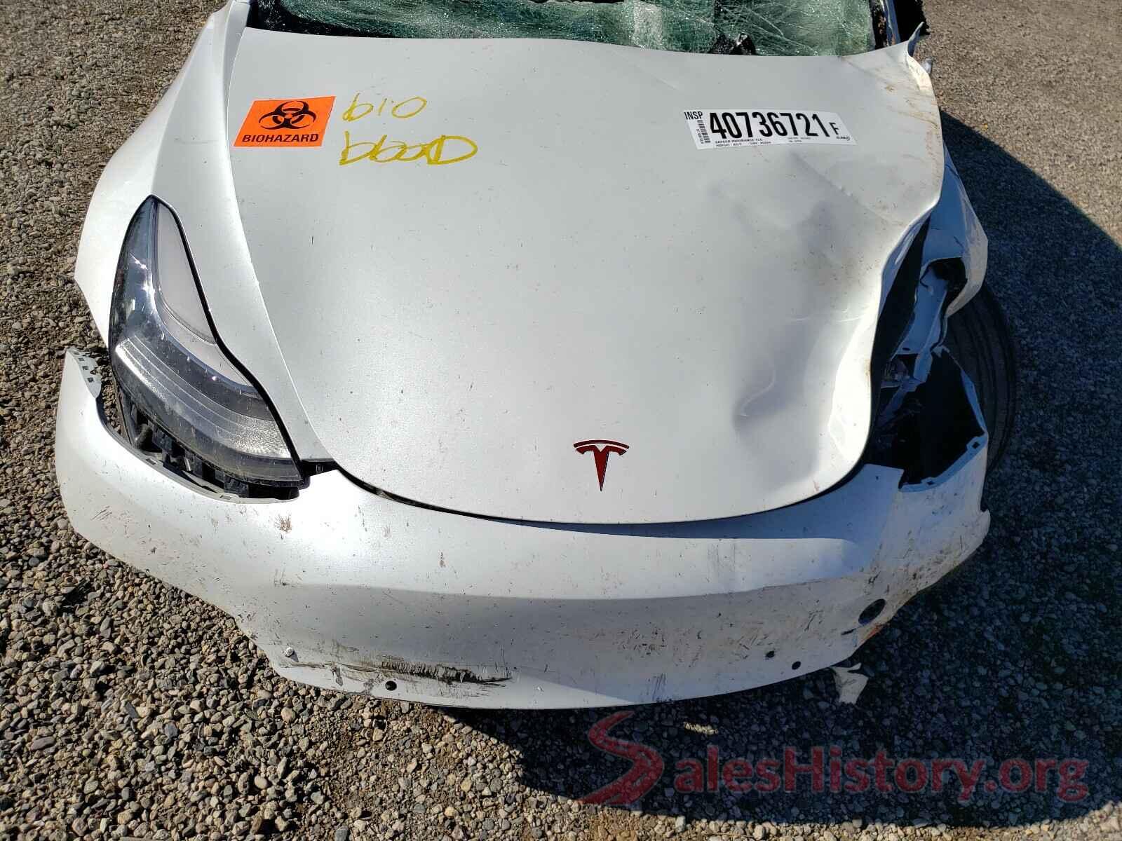 5YJ3E1EBXKF517728 2019 TESLA MODEL 3