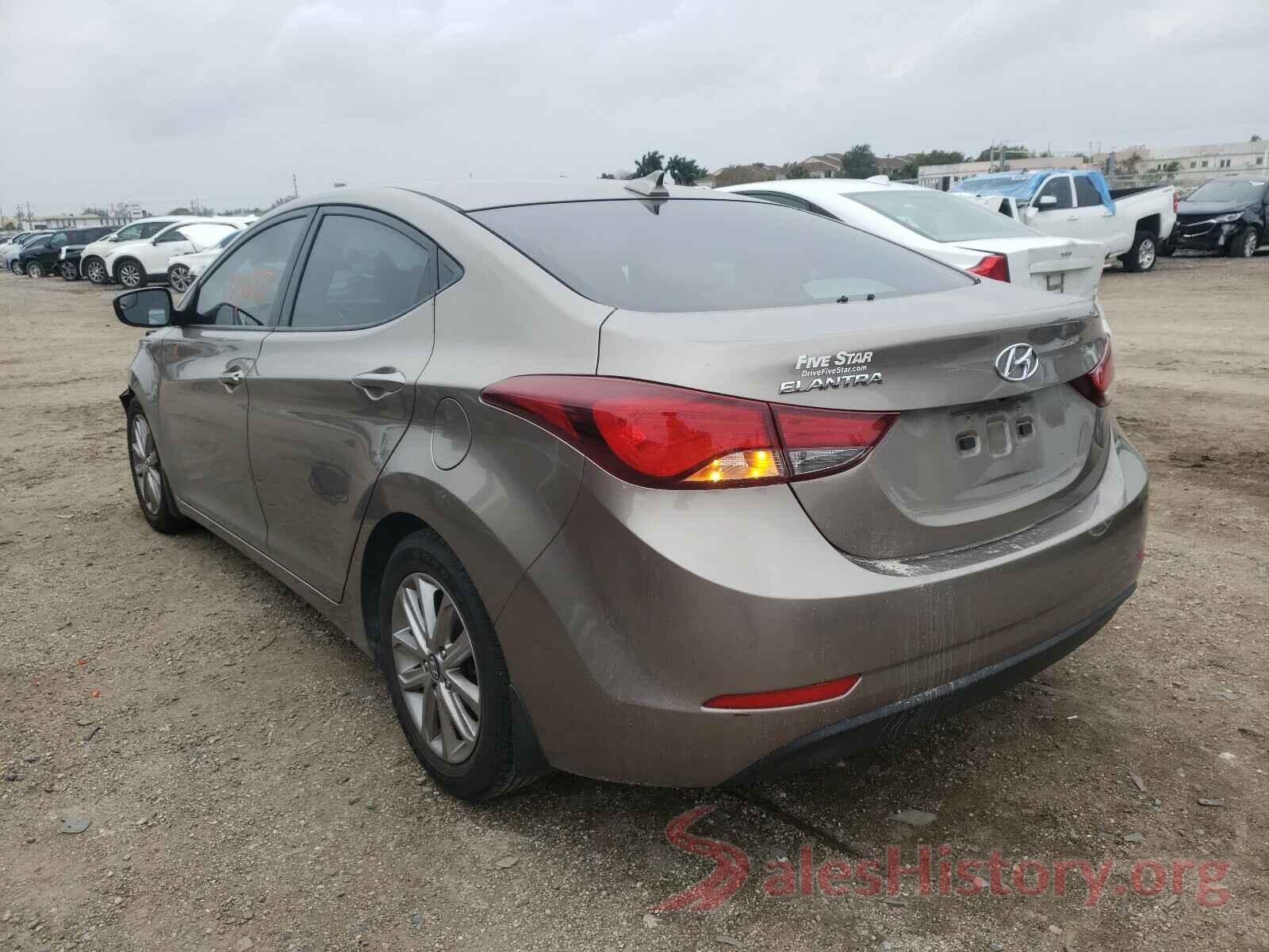 5NPDH4AE2GH655186 2016 HYUNDAI ELANTRA