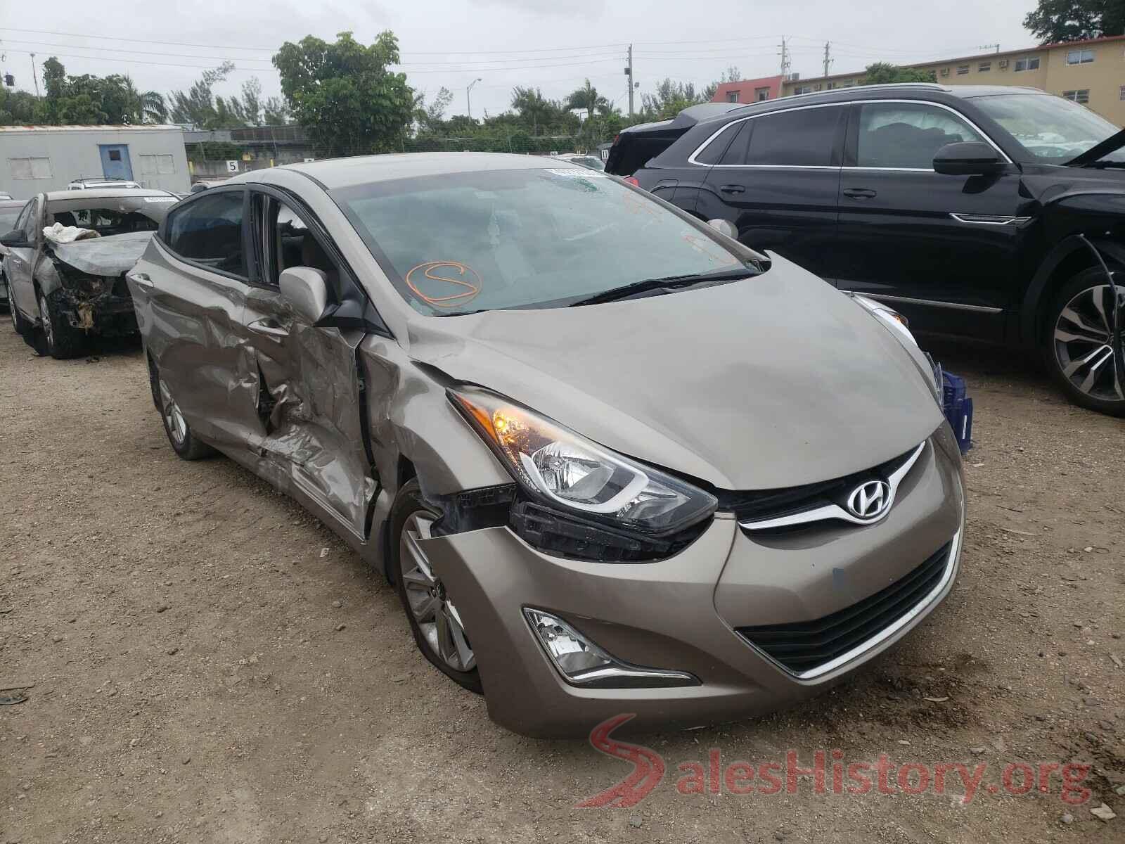 5NPDH4AE2GH655186 2016 HYUNDAI ELANTRA