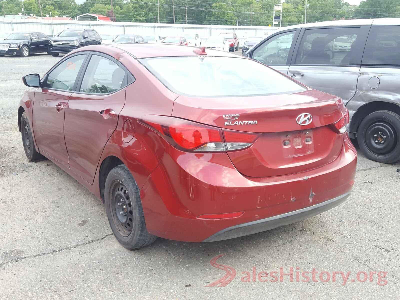 5NPDH4AE0GH713280 2016 HYUNDAI ELANTRA