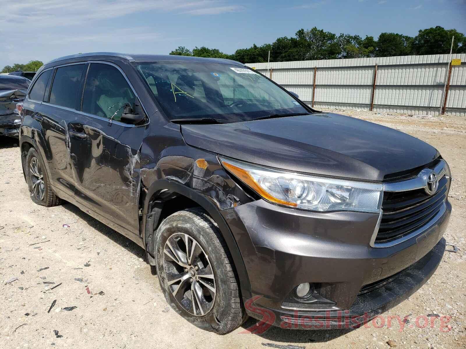 5TDKKRFH1GS507291 2016 TOYOTA HIGHLANDER