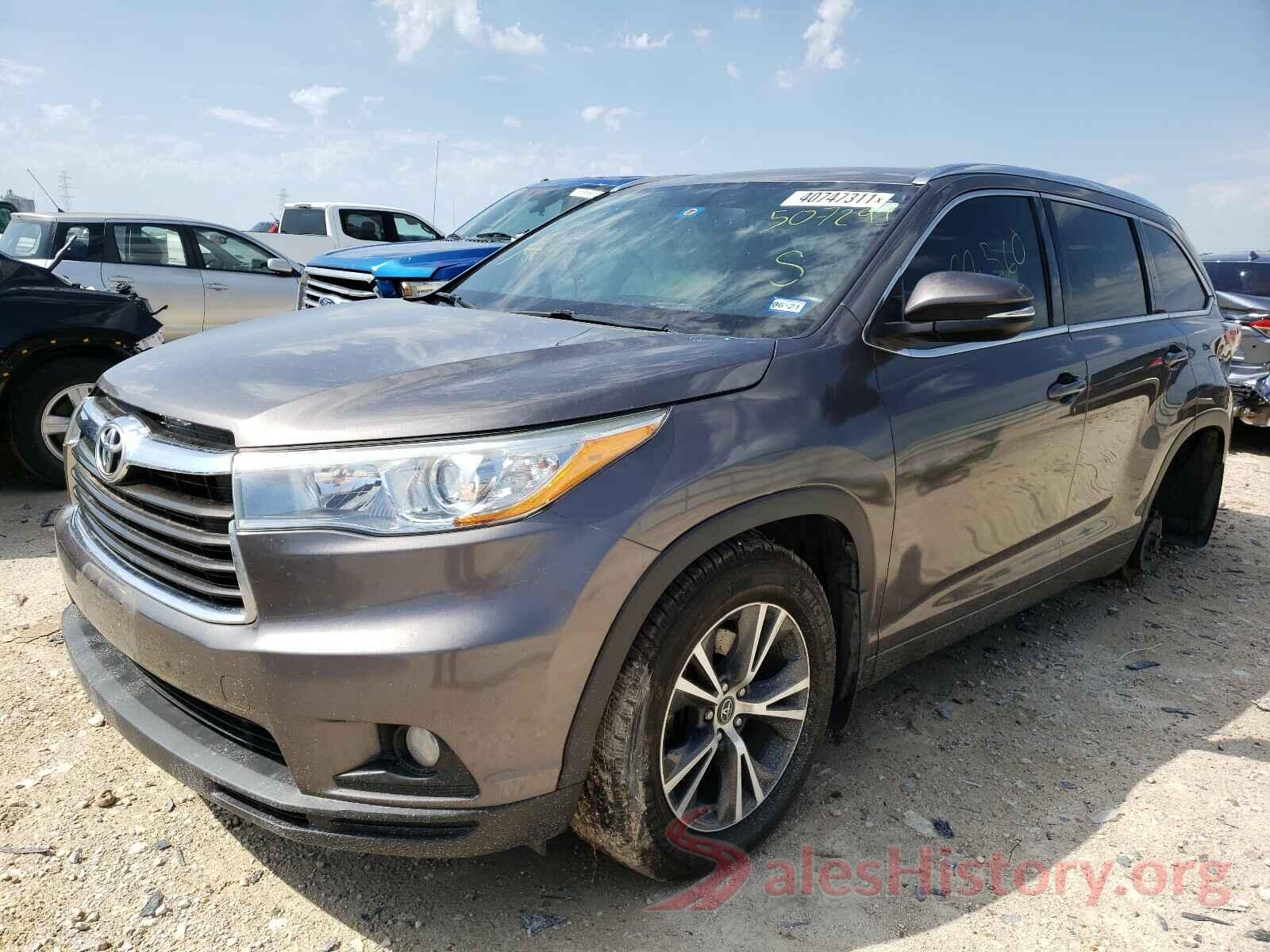 5TDKKRFH1GS507291 2016 TOYOTA HIGHLANDER