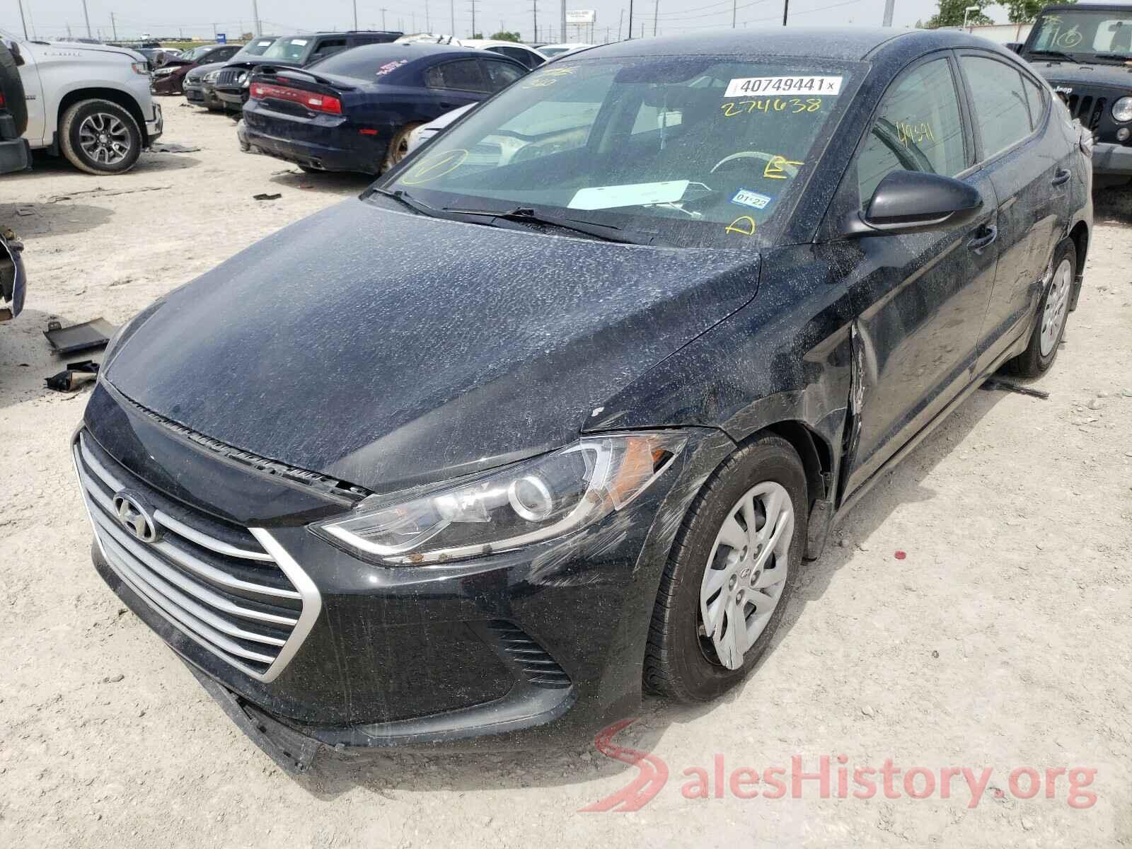 5NPD74LF1JH274638 2018 HYUNDAI ELANTRA