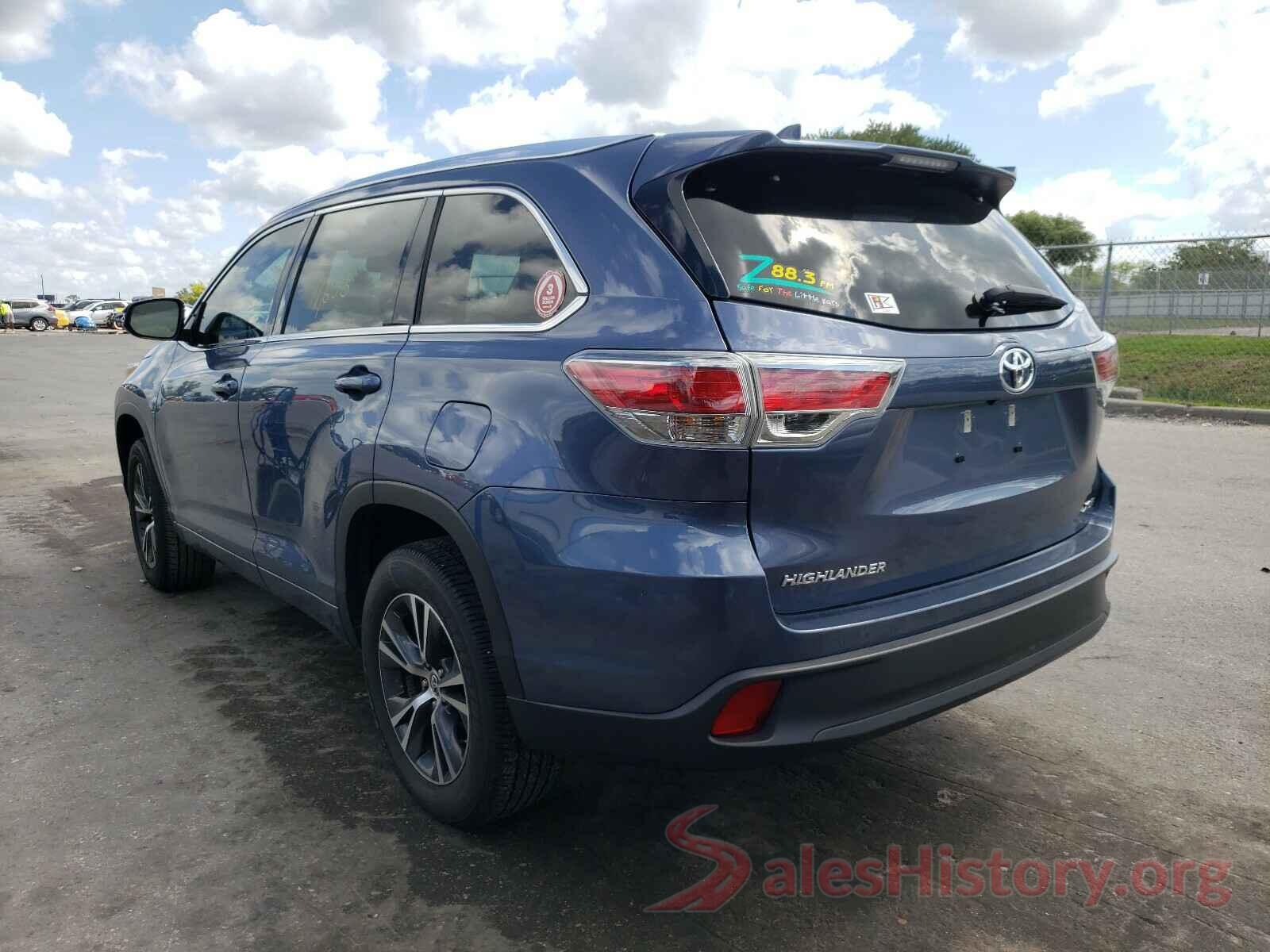 5TDKKRFH8GS500757 2016 TOYOTA HIGHLANDER