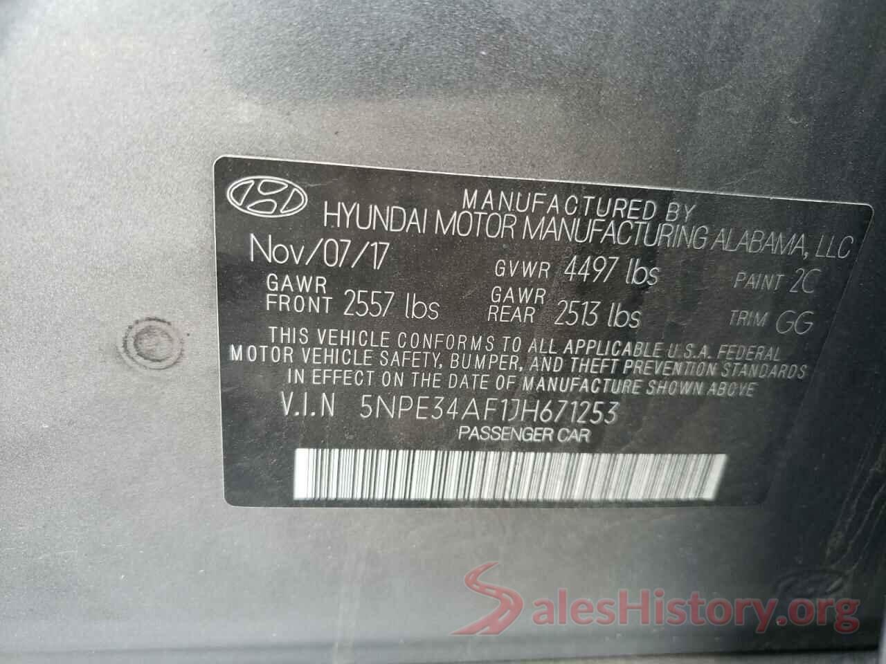 5NPE34AF1JH671253 2018 HYUNDAI SONATA