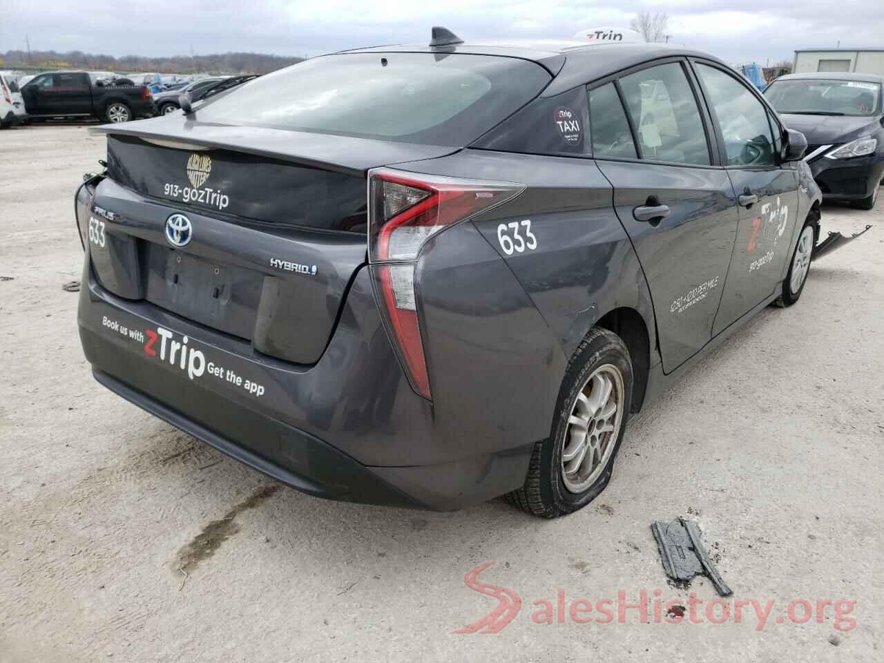 JTDKBRFU1G3517964 2016 TOYOTA PRIUS